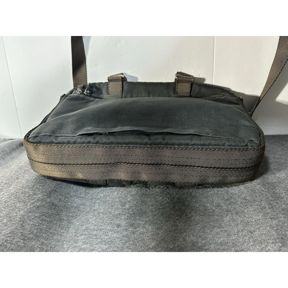 Tumi Alpha Bravo Pinckney Flap Briefcase 2WAY Hand Shoulder Bag Brown Gunmetal